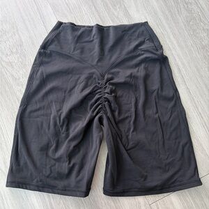 Buff Bunny Black Ruched Biker Shorts